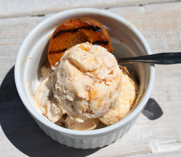Grilled Apricot Ice Cream Twists & Zests