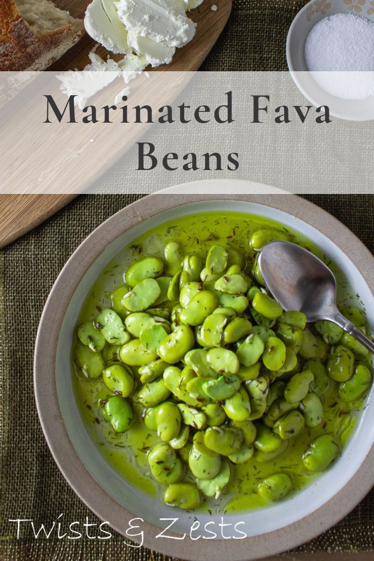 Marinated Fava Beans Twists & Zests