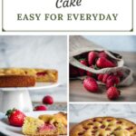 Strawberry olive oil cake pin