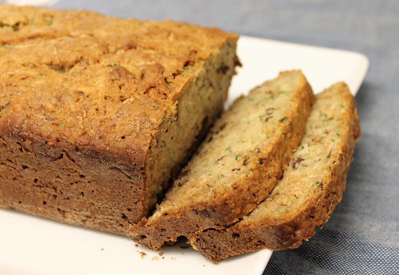 Zucchini Bread with Lemon Cream Cheese Frosting