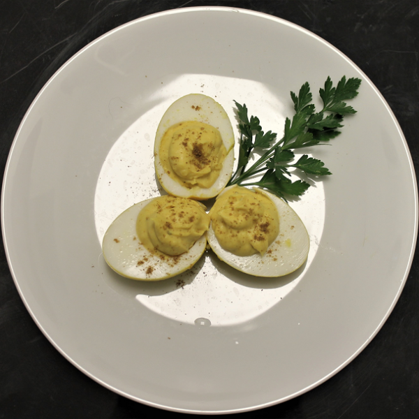 Turmeric Pickled Deviled Eggs
