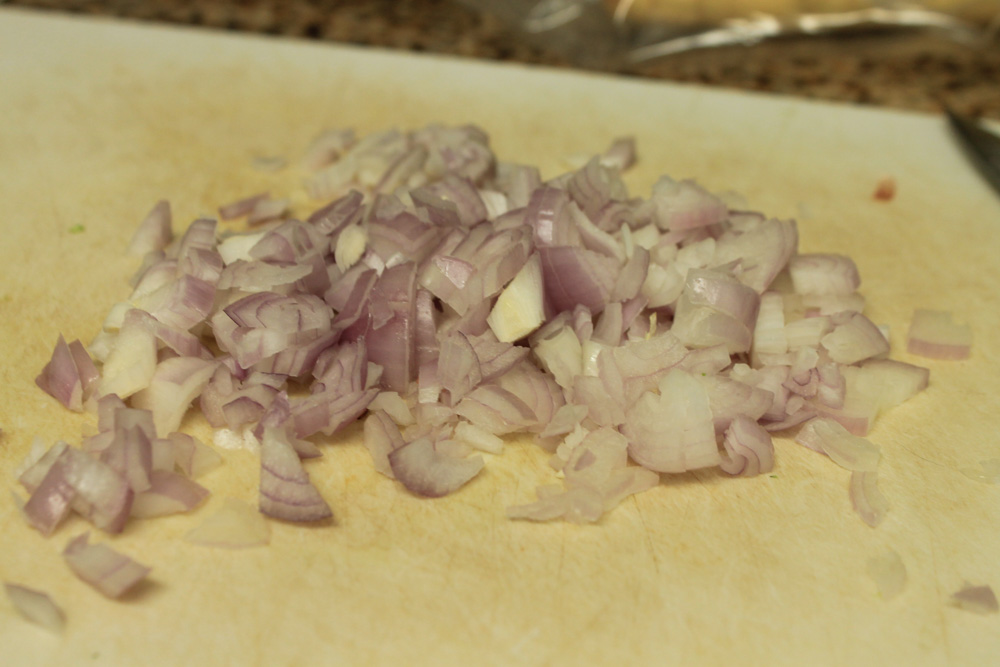 Minced shallots