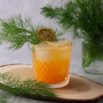 Mandarin, fennel, ginger cocktail