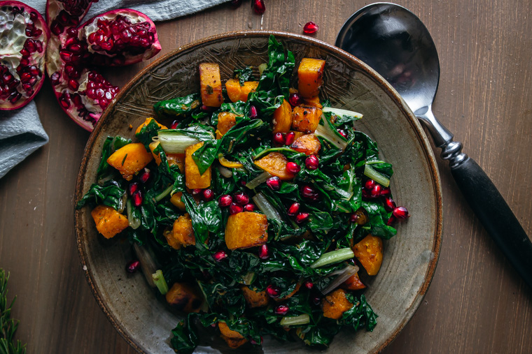 Sautéed Swiss Chard and Butternut Squash-image