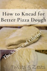 The stages of kneading with text pin