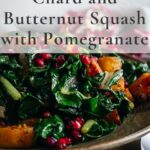 CHard and butternut squash with pomegranate pin