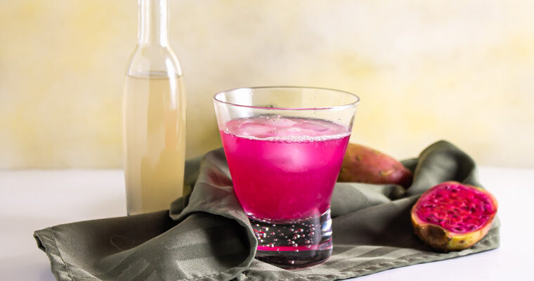 GLass of prickly pear punch