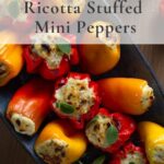 Over of ricotta stuffed peppers