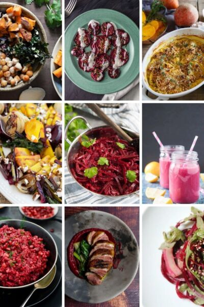 Collage of 9 Beet recipes